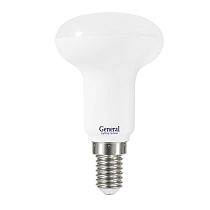 Лампа Светодиодная General  GLDEN-R50-7-230-E14-6500 1/10/100