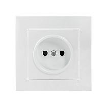 Валенсия розетка 1-местная б/з 10А белая с защ. штор. EKF PROxima