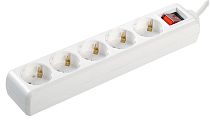 Удлинитель 5х5м с заземлением 16А IP20 У05К с выкл. 2P+PE  IEK