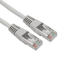 Патч-корд F/UTP, CAT 5e, RJ45-RJ45, 26AWG, LSZH, серый, 0,5м  REXANT