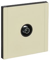 FORTE&PIANO Розетка TV проходная FP829M металл серый сланец IEK