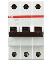 Автоматический выключатель трехполюсный C 63А 6кА SH203 ABB