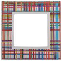 Рамка для выключателей и розеток одиночная ЭРА Elegance 14-5101-00 стекло разноцветная