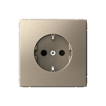 ArtGallery Шампань Розетка с заземлением со шторками, 16А, механизм Systeme Electric (Schneider Electric)