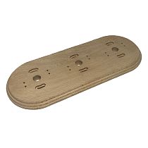 Рамка трехместная, серия Лизетта,накладной монтаж, дерево, цвет Натурэль Bironi