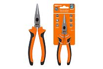 Длинногубцы (тонкогубцы), с двухкомпонентными рукоятками, CR-V сталь, 200 мм, серия "Алмаз"  TDM