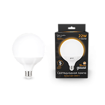 Лампа светодиодная Gauss G125 E27 22Вт 1780lm 3000K