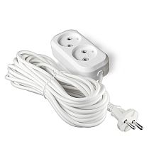 Удлинитель Е-202 ПВС 2*0,75 2 гнезда без заземления10м UNIVERSAL
