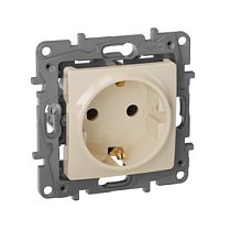 Розетка Legrand Etika 672321 слоновая кость одинарная с заземлением винтовые клеммы Legrand Розетка Legrand Etika 672321 слоновая кость одинарная с заземлением винтовые клеммы Legrand