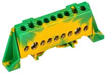 TEKFOR Шина PE "земля" в комбинированном DIN-изоляторе "Стойка" 8х12-9-ЖЗ IEK