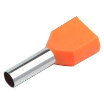 Наконечник-гильза General НШВИ(2) GNGI-E2-2x0,5-8 Оранжевый, 100 штук