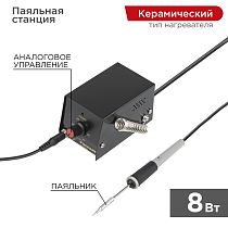 Паяльная станция (паяльник), серия МИНИ - Mi08, 8Вт, 230В, 100-450°C, (ZD-927) REXANT Паяльная станция (паяльник), серия МИНИ - Mi08, 8Вт, 230В, 100-450°C, (ZD-927) REXANT
