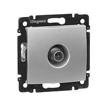 VALENA Розетка TV проходная алюминий