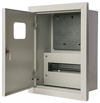 Корпус металлический учетный встраиваемый 430х330х160, 1-фазный 12 модулей DEKraft Корпус металлический учетный встраиваемый 430х330х160, 1-фазный 12 модулей DEKraft