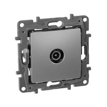 Розетка TV Legrand Etika 672465 алюминий оконечная Legrand