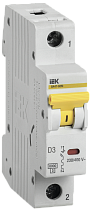 Автоматический выключатель однополюсный D 3А 6кА ВА47-60M  IEK Автоматический выключатель однополюсный D 3А 6кА ВА47-60M  IEK