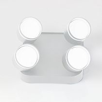 Спот на основании GWL-4GX53-M-IP20 Четверной Белый С Боковым рассеивателем Вихрь