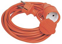 Удлинитель-шнур 1х20м вилка+розетка 2P+PE IP44 УШ-01РВ 3х1 оранж.  IEK