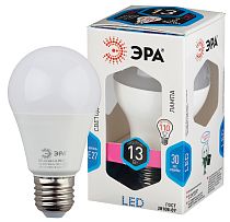 Лампа светодиодная ЭРА STD LED A60-13W-840-E27 груша нейтральный белый свет