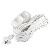 Удлинитель бытовой 2200 Вт 10А IP20 2 гнезда ПВС без заземления 10м Союз