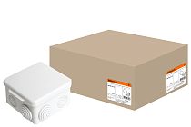 Коробка распаячная ОП 80х80х50мм, крышка, IP54, 7вх.  TDM