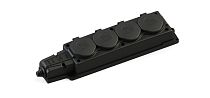 MultiSet Колодка 4х розетка 2К+З каучуковая 16А/250В IP44 Чёрная MultiSet Колодка 4х розетка 2К+З каучуковая 16А/250В IP44 Чёрная