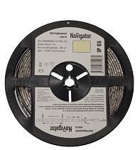 Лента светодиодная Navigator NLS-3528WW120-9.6-IP65-12V R5 9.6Вт/м уп. 5м Лента светодиодная Navigator NLS-3528WW120-9.6-IP65-12V R5 9.6Вт/м уп. 5м