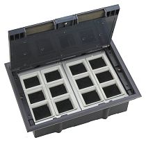 MultiDesk Люк на 24 модулей IP40 для фальшпола с монтажной коробкой, тип MDK10