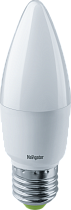 Лампа светодиодная свеча Navigator NLL-C37-8.5-230-4K-E27-FR