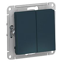 AtlasDesign Изумруд Переключатель 2 клавишный сх.6, 10АХ Systeme Electric (Schneider Electric) AtlasDesign Изумруд Переключатель 2 клавишный сх.6, 10АХ Systeme Electric (Schneider Electric)
