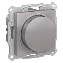 AtlasDesign Алюминий Светорегулятор (диммер) поворотно-нажимной, LED, RC, 400Вт Systeme Electric (Schneider Electric)