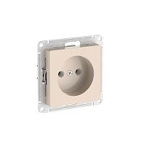 AtlasDesign Бежевый Розетка без заземления без шторок, 16А, мех., быстрозажим. клемм