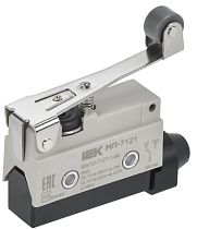 Микропереключатель концевой МП-7121 рычаг с роликом IP64 IEK Микропереключатель концевой МП-7121 рычаг с роликом IP64 IEK