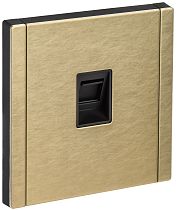 FORTE&PIANO Розетка компьютерная RJ45 кат.5E FP632M металл шампань IEK