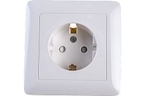 ХИТ скрытая установка Белый Розетка с заземлением со шторками, 16А Systeme Electric (Schneider Electric)