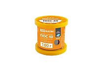 Припой ПОС 40, трубка с канифолью, ГОСТ 21931-76, Ø1 мм, 100 г, катушка, серия "Алмаз"  TDM