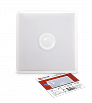 Светильник светодиодный СПБ-2Д-КВАДРАТ 10Вт 4000К 800Лм 170мм с датчиком белый IN HOME