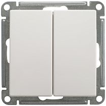 Wessen 59 Белый Переключатель 2 клавишный  10АХ Systeme Electric (Schneider Electric)