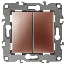 Выключатель ЭРА 12 12-1106-14 10А 250В медь двойной