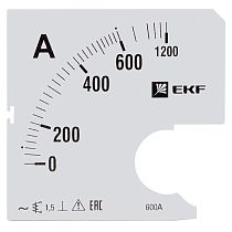 Шкала сменная для A961 600/5А-1,5 EKF PROxima Шкала сменная для A961 600/5А-1,5 EKF PROxima
