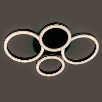 Светильник потолочный с/д  General GSMCL-Smart64  105w Centurion-5 черный RGB  (4кр) 105Вт 3000-6500K 6400Лм 260x130мм с пультом  (800364) (1/5)