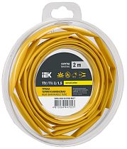 Трубка термоусадочная ТТУ нг-LS 3/1,5 желтая (2м/упак)  IEK