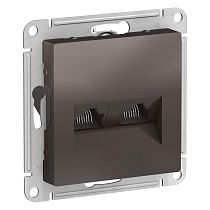 AtlasDesign Мокко Розетка компьютерная двойная RJ45+RJ45, категория 5E Systeme Electric (Schneider Electric)