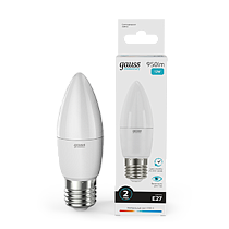 Лампа светодиодная Gauss Elementary Свеча 12Вт 950lm 4100K E27 Лампа светодиодная Gauss Elementary Свеча 12Вт 950lm 4100K E27