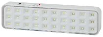 Светильник аварийный непостоянный светодиодный ЭРА DBA-102-0-20 (30LED, 3Вт, 5ч, IP20, выход)