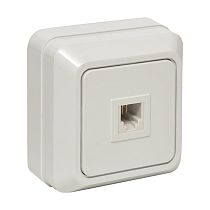 Розетка Phone 1-мест. бел. Рим EKF PROxima Розетка Phone 1-мест. бел. Рим EKF PROxima