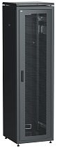 ITK Шкаф сетевой 19" LINEA N 47U 600х600 мм перфорированная передняя дверь черный IEK