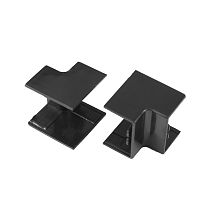 Внутренний угол 16х16 черный (4 шт/комп) Промрукав