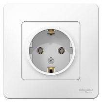 Blanca скрытая установка Белый Розетка с заземлением, 16А Systeme Electric (Schneider Electric)