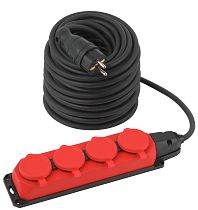Удлинитель силовой ЭРА UK-4e-3x1,5-40m-IP44(KG) с заземлением 4 розетки каучук 40м КГ 3х1,5мм2 IP44 Удлинитель силовой ЭРА UK-4e-3x1,5-40m-IP44(KG) с заземлением 4 розетки каучук 40м КГ 3х1,5мм2 IP44